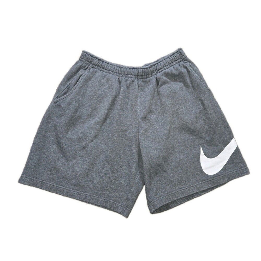 Mens Nike Sportswear Club Fleece Sweat Shorts Gray White Swoosh XL BV2721-071
